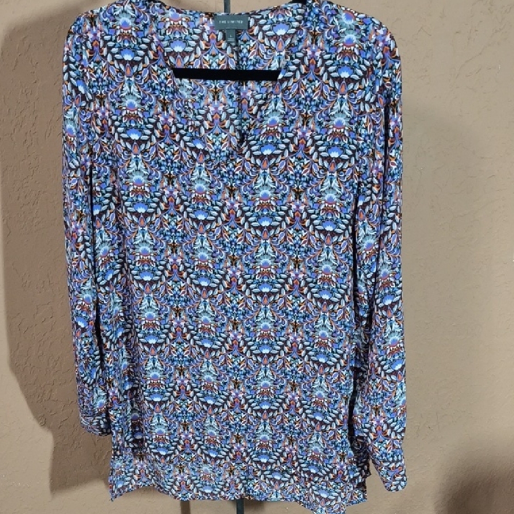 The Limited Multicolor Hi-Low Blouse Size L
